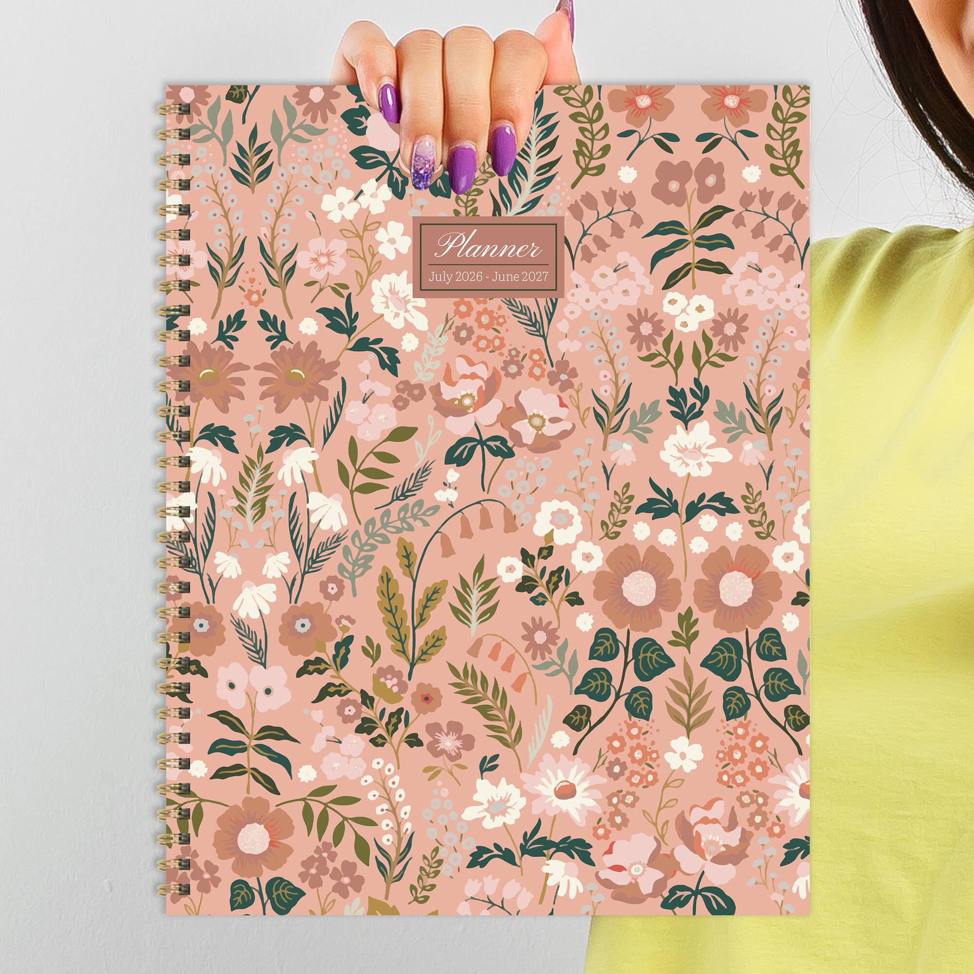 TF Publishing Large Blooming Pink Weekly Monthly Planner